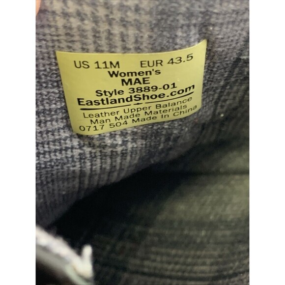 Eastland Mae Mule Black Leather Buckle Slip On Clog Comfort Round Toe Womens 11 - Picture 13 of 13